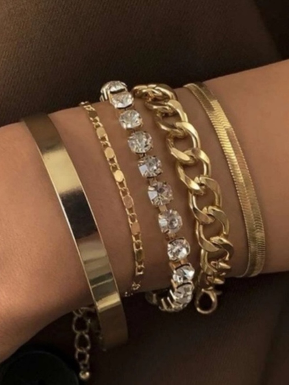 Gold bracelets